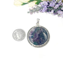 Multi Fluorite Premium Pendants in Silver (Concentration & Clarity)