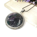 Multi Fluorite Premium Pendants in Silver (Concentration & Clarity)