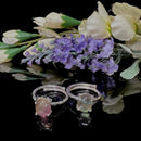 Fluorite Adjustable Rings in Silver