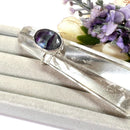 Fluorite Adjustable Rings in Silver