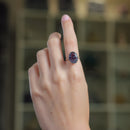 Fluorite Adjustable Rings in Silver