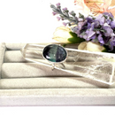 Fluorite Adjustable Rings in Silver