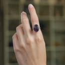 Fluorite Adjustable Rings in Silver