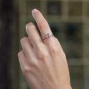 Fluorite Adjustable Rings in Silver