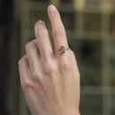 Fluorite Adjustable Rings in Silver