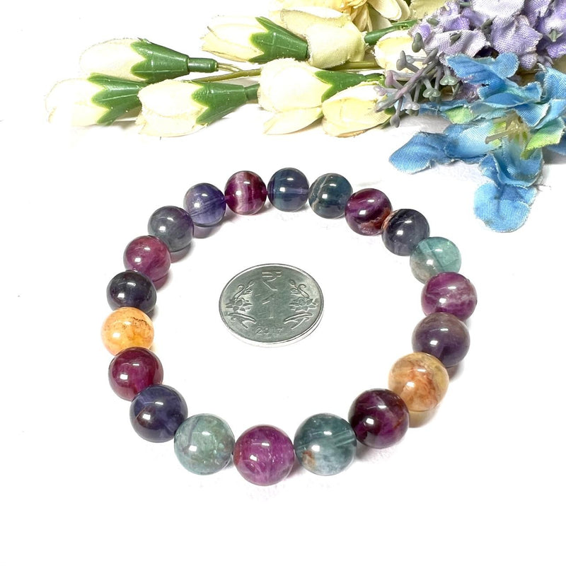 Multi Fluorite Bracelet (Focus  and Clarity)