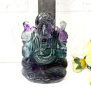 Multi Fluorite Ganesha (Focus and Clarity)