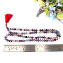 Multi Fluorite Round Beads  Jaap Mala /Necklace (Focus )