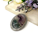 Multi Fluorite Premium Pendants in Silver (Concentration & Clarity)