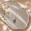 Mystic Topaz Small Pendant in Silver