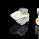 Navajun Pyrite Cube on Matrix Mineral Specimen