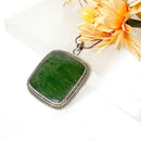 Nephrite Jade Premium Pendants in Silver