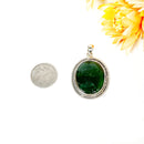 Nephrite Jade Premium Pendants in Silver