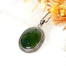 Nephrite Jade Premium Pendants in Silver