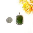 Nephrite Jade Premium Pendants in Silver