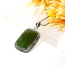 Nephrite Jade Premium Pendants in Silver