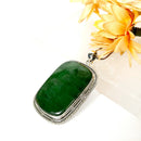 Nephrite Jade Premium Pendants in Silver