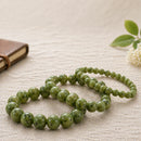 Canadian Nephrite Jade Round Bead Bracelet (Prosperity and Luck)