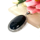 Black Obsidian Premium Silver Pendants (Protection & Grounding)
