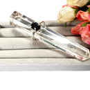 Black Obsidian Adjustable Ring in Silver (1 pc)