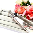 Black Obsidian Adjustable Ring in Silver (1 pc)