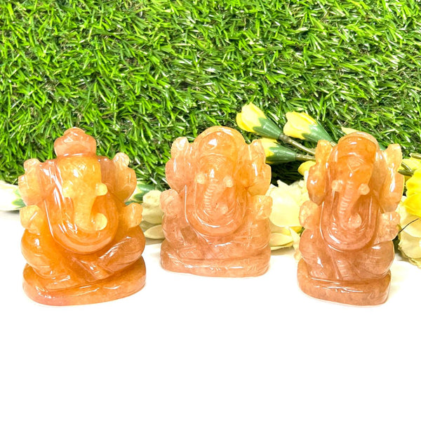 Orange Aventurine Ganesha