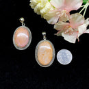 Orange Phosphosiderite Premium Pendants in Silver