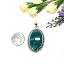 Blue Apatite Silver Pendant Premium Collection (Help in Weight Loss)