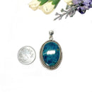 Blue Apatite Silver Pendant Premium Collection (Help in Weight Loss)