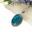 Blue Apatite Silver Pendant Premium Collection (Help in Weight Loss)