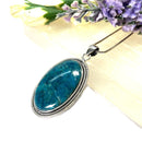 Blue Apatite Silver Pendant Premium Collection (Help in Weight Loss)