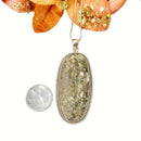 Pyrite Druzy Premium Pendants in Silver (Name & Fame)