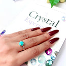 Turquoise Adjustable Rings in Silver