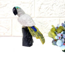 Crystal Parrots on Tall Crystal Logs