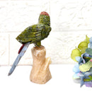 Crystal Parrots on Tall Crystal Logs