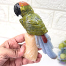 Crystal Parrots on Tall Crystal Logs