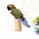 Crystal Parrots on Tall Crystal Logs