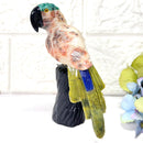 Crystal Parrots on Tall Crystal Logs