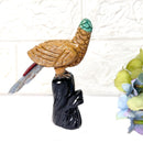 Crystal Parrots on Tall Crystal Logs