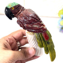 Crystal Parrots on Tall Crystal Logs