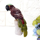 Crystal Parrots on Tall Crystal Logs