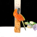 Crystal Parrots on Tall Crystal Logs