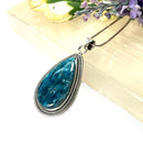 Blue Apatite Silver Pendant Premium Collection (Help in Weight Loss)