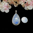 White Moonstone Premium Collection Pendant in Silver (Divine feminine)