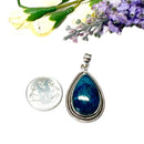 Blue Apatite Silver Pendant Premium Collection (Help in Weight Loss)