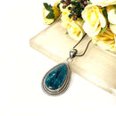 Blue Apatite Silver Pendant Premium Collection (Help in Weight Loss)