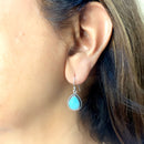 Turquoise Earrings in Silver