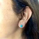 Turquoise Earrings in Silver
