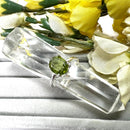 Peridot Adjustable Ring in Silver