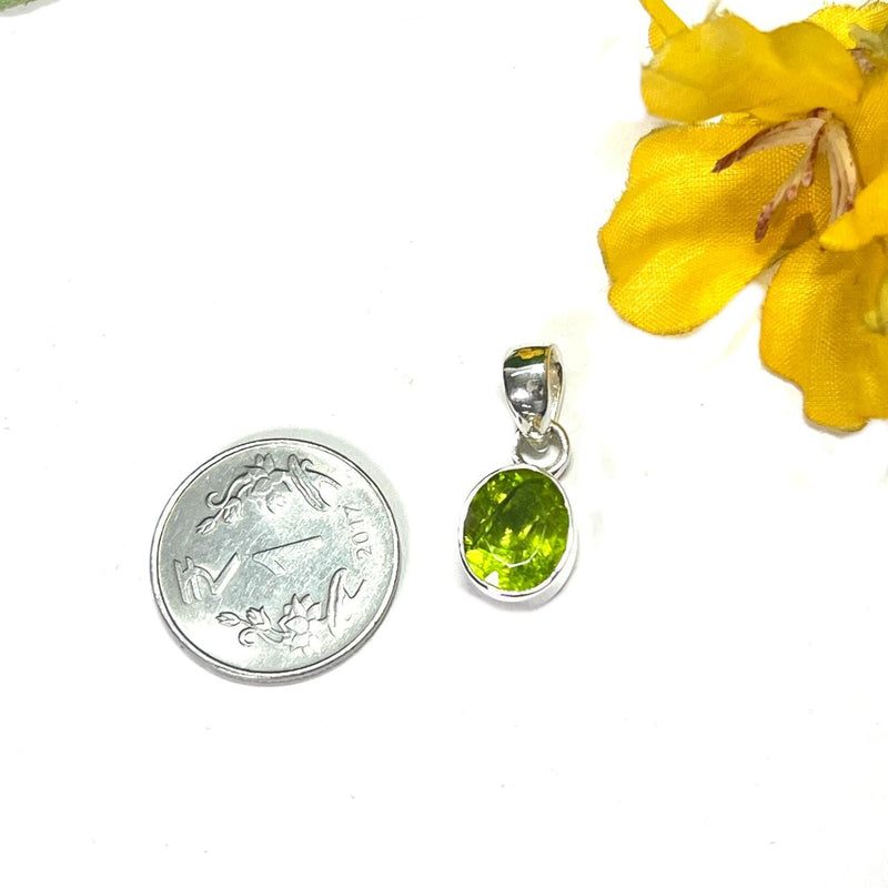 Peridot Pendant in Silver